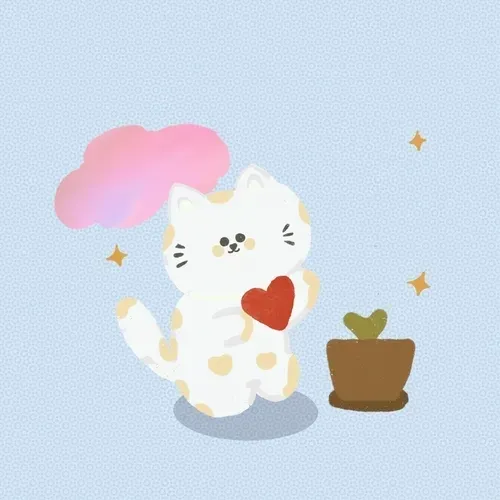 Cat plant a tree