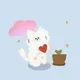 Cat plant a tree