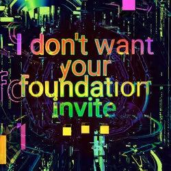 i don't want your foundation invitation. 