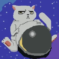 Mooncat_Crypto Textmode NFT 2021 #1