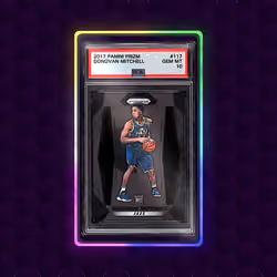2017 PANINI PRIZM #117 DONOVAN MITCHELL PSA 10 GEM MT