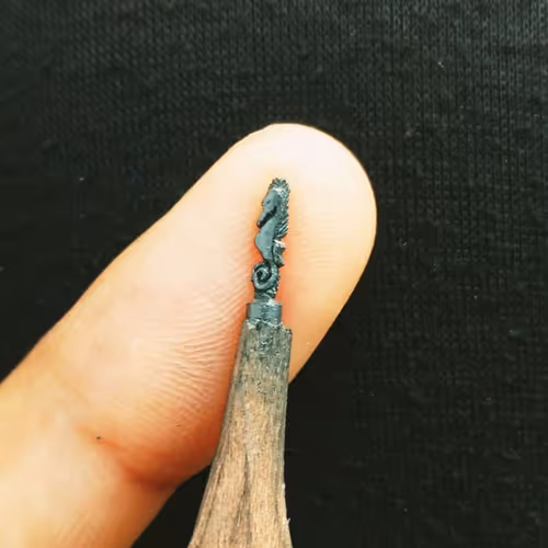 Sea Horse Pencil Art