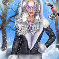 Bella and the snowbirds