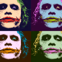 Joker / Heath Ledger / Andy Warhol Style