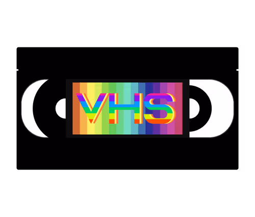 Retro 80's/90's VHS - Rainbow Label