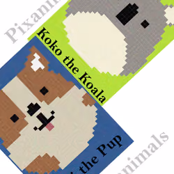 Pixanimals Double-Sided Puzzle #001 - Lolli and Koko
