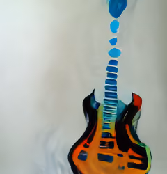 Water Painting Guitar