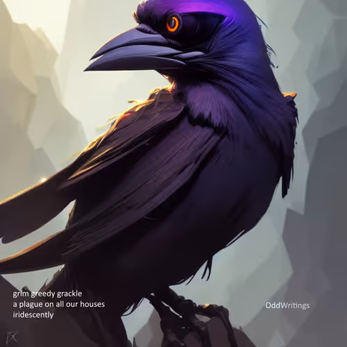12 Ways Of Looking At A Grackle Haiku
