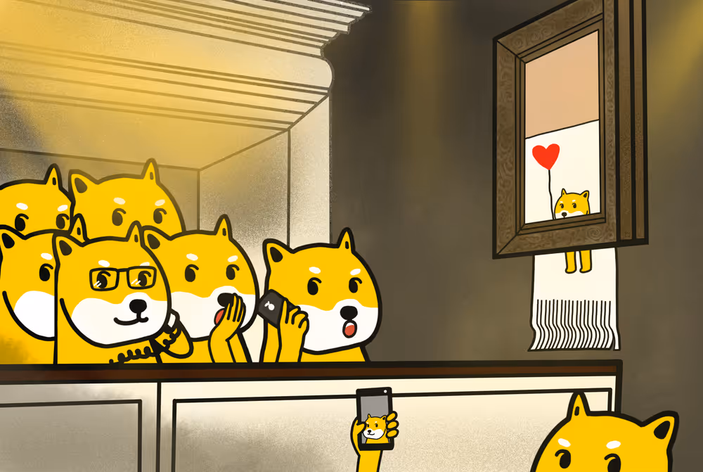Non Fungible Doge #Doge with balloon