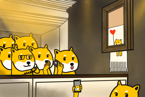 Non Fungible Doge #Doge with balloon