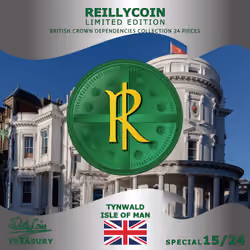 ReillyCoin Limited Edition British Crown Dependencies Collection Special Tynwald, Isle of Man No.15 