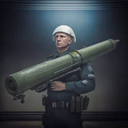 Polish Police and a Rocket