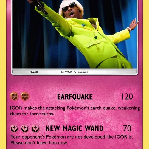 Tyler, the Creator IGOR Pokémon Card [concert]