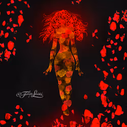 woman roses