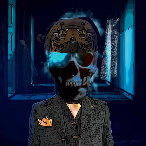 "Skull Mansion" - 1 of 1 Edition BMF Skulls #353 Remix