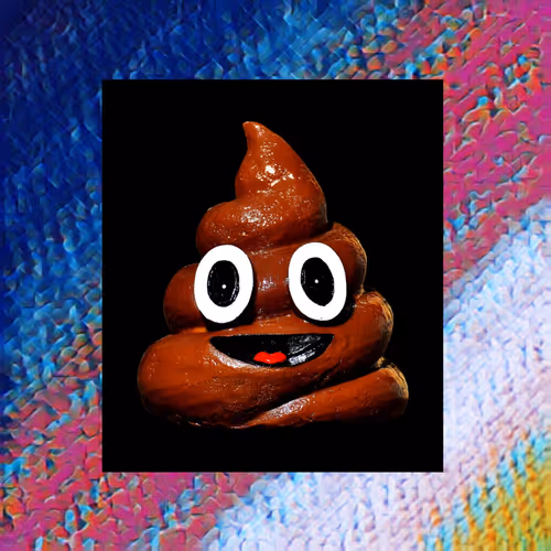 poop with eyes