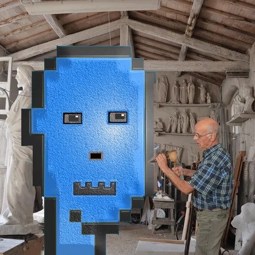 DEATH PUNK 365 (Old Man Recreating Himself)