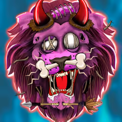 CRYPTO LION FACE #14