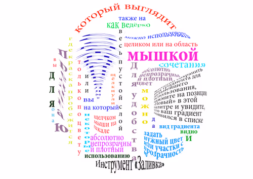 circle text