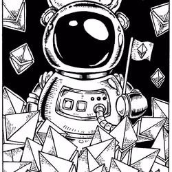 Bear in Pile of Ethereum