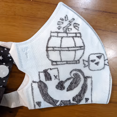 Kite S Mask Drawing