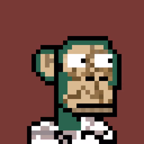 Pixel Ape looking away