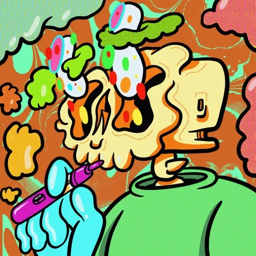 Smoking Skull #284 HOLO RARE