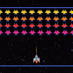 rettro Galactica Game Banner