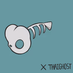 [ SPECIAL ] Cutie Pearlscale - Spooky Skeleton X THAIGHOST
