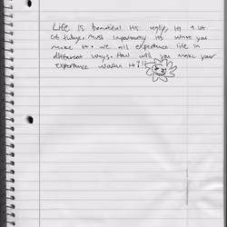 #18 Will you write in my notebook - Brendan - Notebook Page