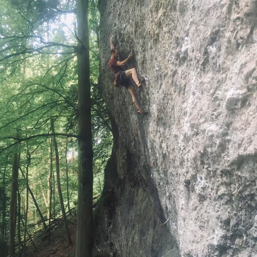 I hired a contact driller - 7a, Schlosserei, Frankenjura