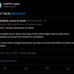 Every wallet has to have a full copy of the entire ledger