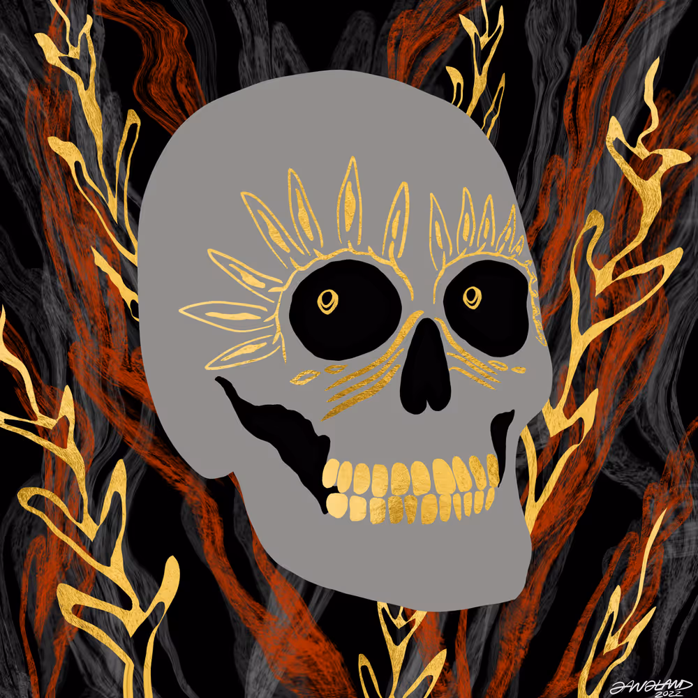 Gangland Skull #349 - "King of Hearts" - by Eddie Gangland