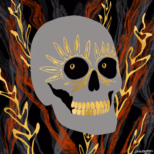 Gangland Skull #349 - "King of Hearts" - by Eddie Gangland