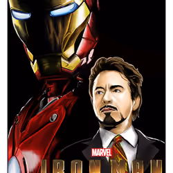 Iron Man Fan Art by C.W.Art