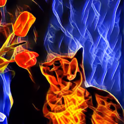 The fiery kitten