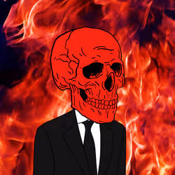 red skull businessman 