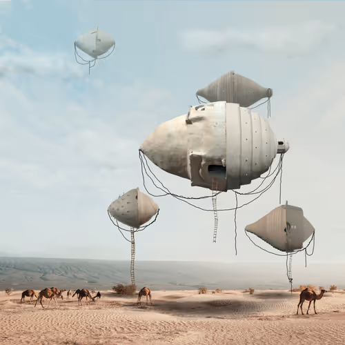 Magical Suspended Buildings