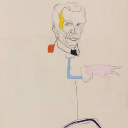 Max Henry - Portrait of Franz West