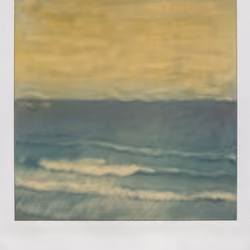 Caribbean Sea/Polaroid SX-70 photo manipulation