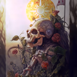 Tarot cards - inside XIX Major Arcana "Fate" (deck CIRCLE OF WHITE)