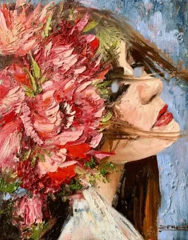 Flowers portrait series