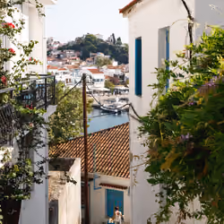 Strolling Through the Back Streets of Skiathos