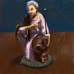 Joseph figurine from a Nativity Set