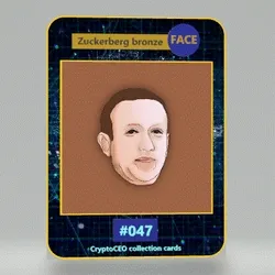 Zuckerberg bronze #047
