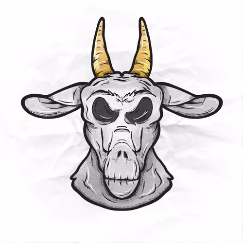CryptoGOAT #097 "Skellington GOAT"