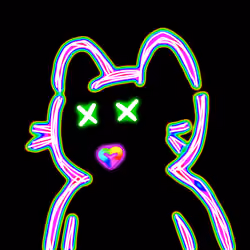 Neon Cat #202