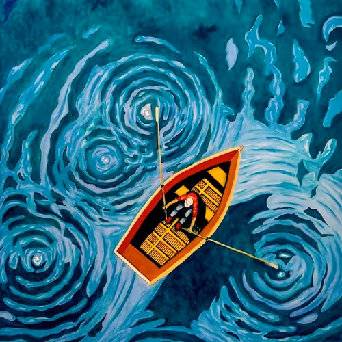 Alone in the sea