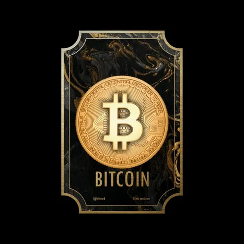 Bitcoin 3D NFT Card Golden Edition BTC