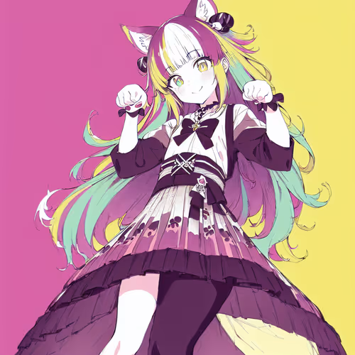 Colorful pop Paw #011